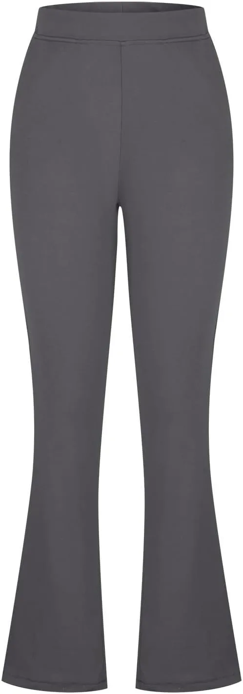 Work Pants for Women Stretch Flare High Waist Yoga Pant Dressy Soft Business Casual Slacks Comfy Office Trousers
