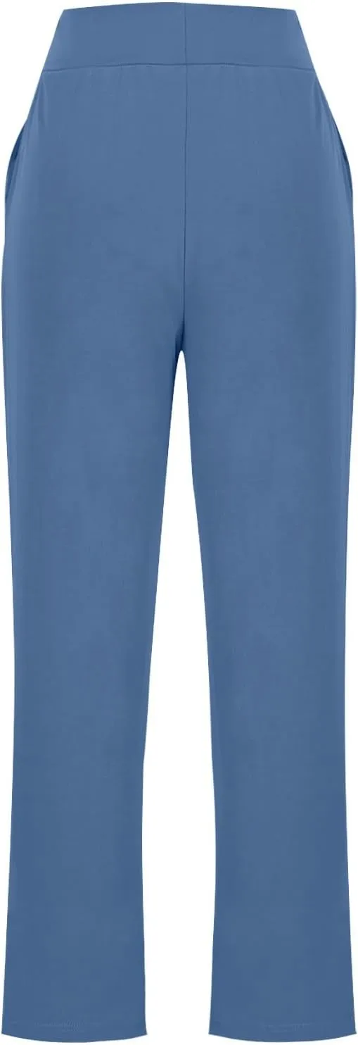 Yoga Pants for Women Casual Soft Stretch Yoga Sweats Pant Wide Leg Sweatpants High Waist Pajama Pants with Pocket