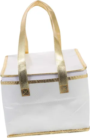 Zerodeko 1pc Insulated Food Storage Bag Portable Thermal Tote for Cake Pizza Seafood Multi Purpose Insulation Pouch with Zipper Design Keeps Food Warm Fresh