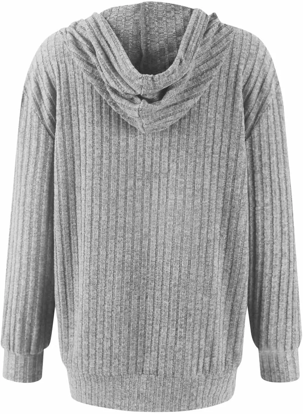 Zip Up Hoodie Women Oversized Zip Up Sweaters Casual Drawstring Lightweight Knit Athletic Zip Up Jackets with Pockets