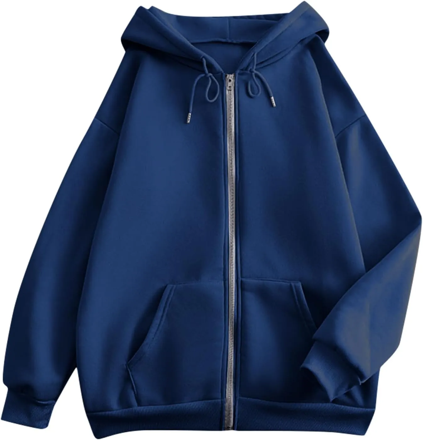 Zip Up Hoodies Jackets Fall Outfits For Women 2024 Oversized Sweatshirts Y2K Teen Girl Cute Long Sleeve Lightweight
